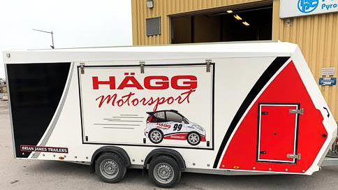 östersund vinterträning hägg motorsports trailer