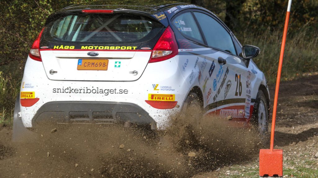 Hägg Motorsports nybyggda bil i Falsterbo Rallysprint 19 oktober 2019